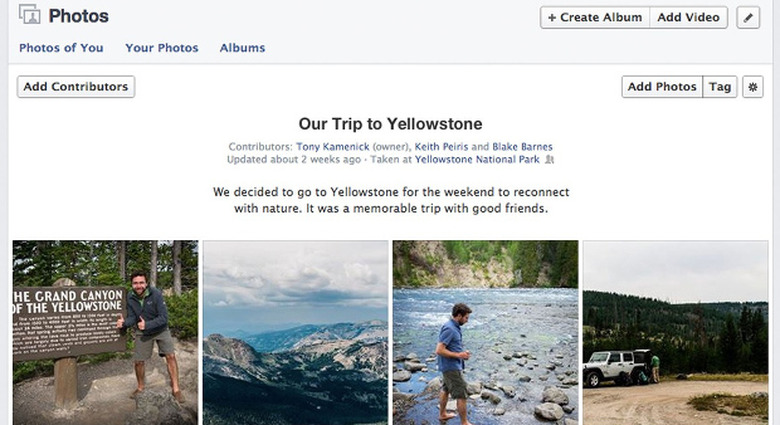 Facebook adds shared photo albums, for collaborative memory making