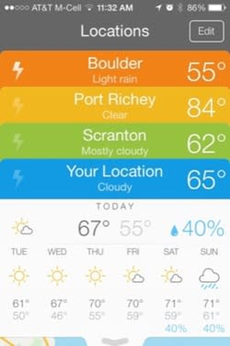 Perfect Weather for iPhone