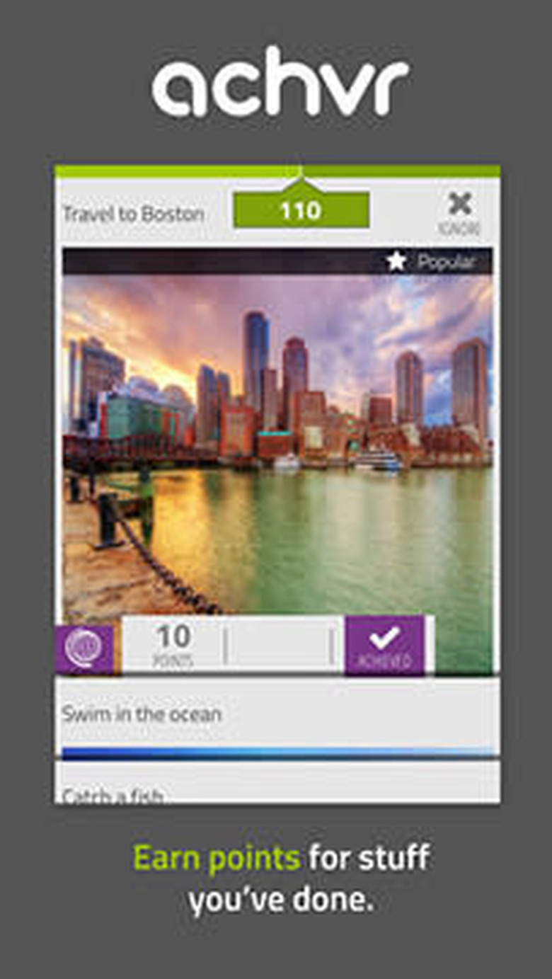 Achvr iPhone app acreen
