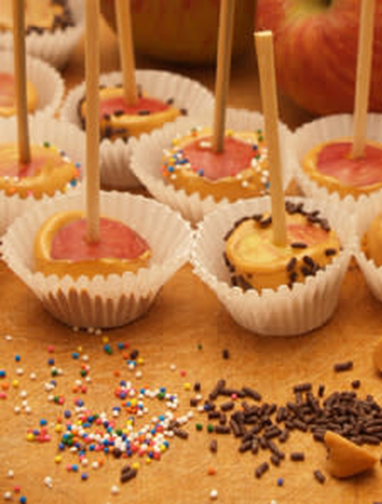 Miniature candied apples