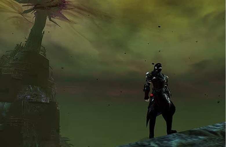 Standing in front of the Nightmare tower