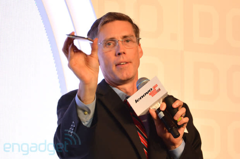 Lenovo's JD Howard showing off the Vibe X