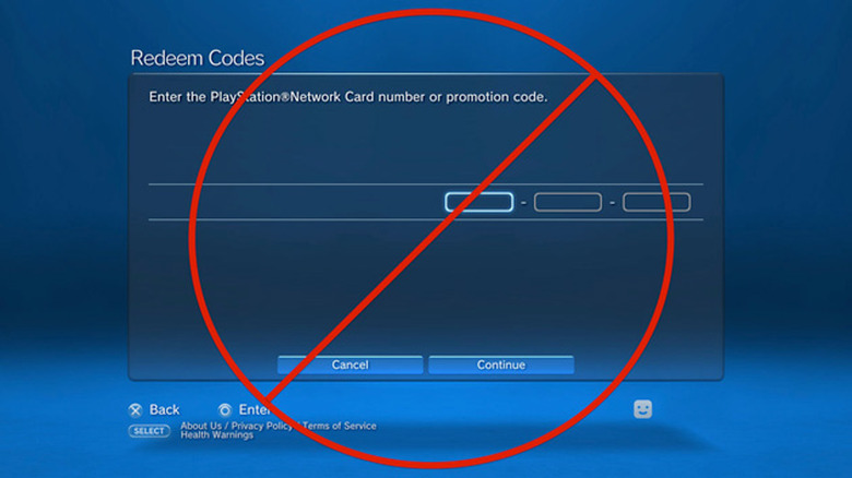 No PSN code redemption for you, come back one year