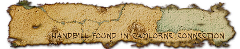 Handbill found in Camlorn