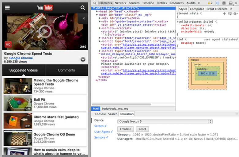 Google Chrome DevTools