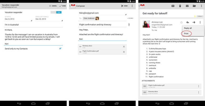 Gmail 4.7 for Android