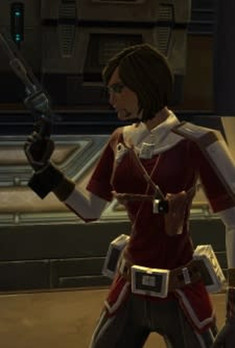 Don't let the posing fool you. She's a doctor.