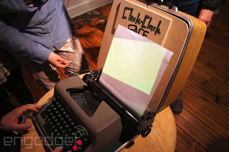 Clack-Clack FACE gives a typewriter new life as a text-based portrait painter