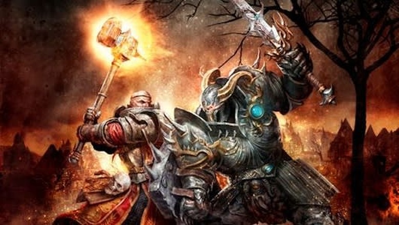 If you must picture the future of Warhammer, picture a battlefield. One upon which all those warriors who so valiantly raged for Order or for Chaos stand assembled. They clash, they fall, and they rise once more to clash again. A battlefield that will never end, where the warriors never tire, never grow anxious, where all that exists is the battle and the struggle. The victory is never awarded, and yet the conflict remains. Champions of both sides, rushing across the landscape, racing hopefully toward victory... forever.