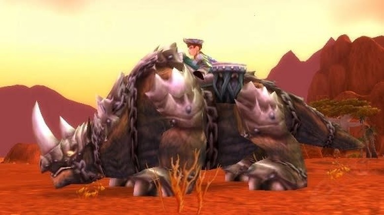A gnome on a kodo mount