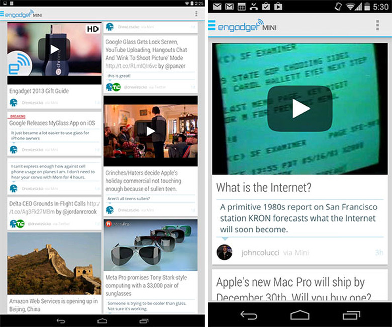 engadget mini for android