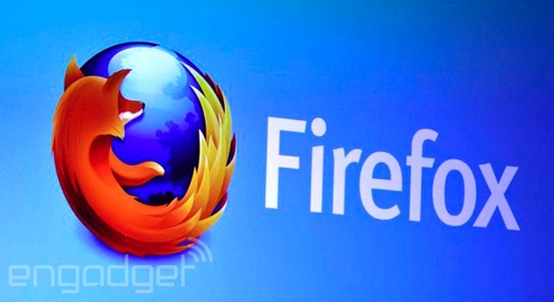 Firefox logo at Mobile World Congress 2013