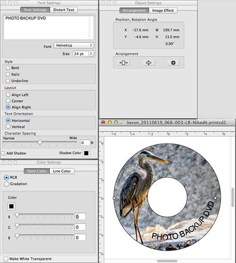 CD/DVD Print Dialogs