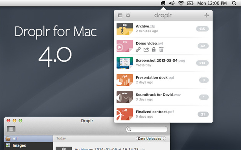 Droplr 4.0 for Mac