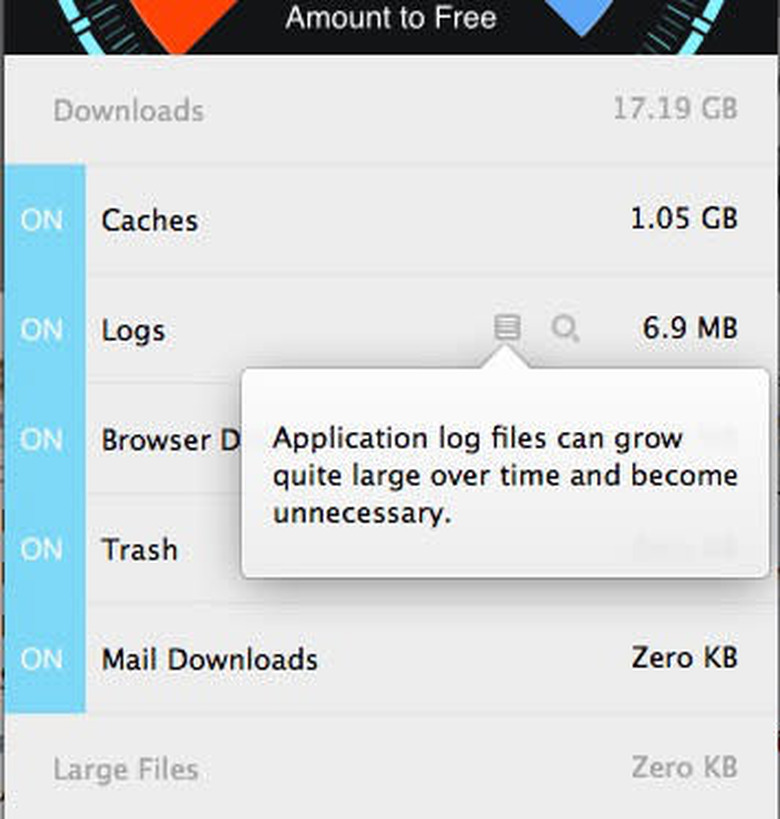 Disk Diag removable files screen shot