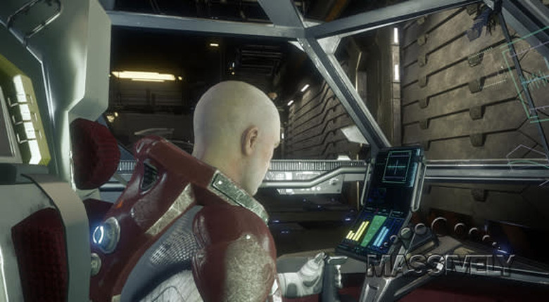 Star Citizen Aurora cockpit interior