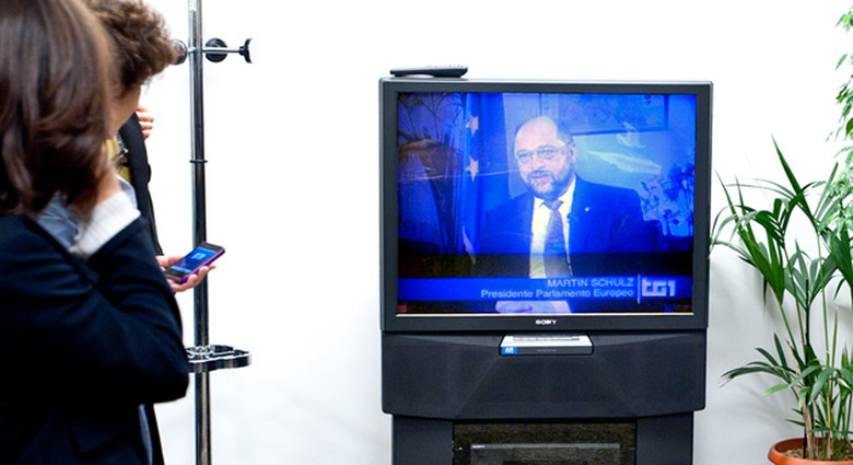 Watching European Parliament on Italy's RAI 1