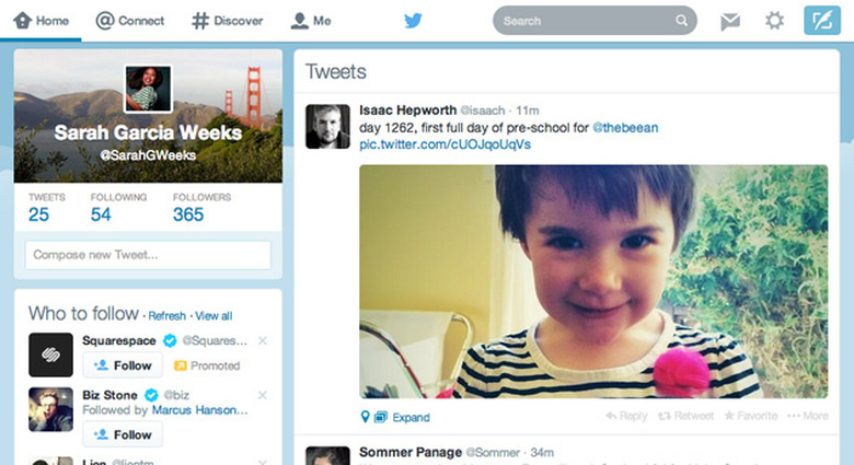 Twitter on the web circa 2014