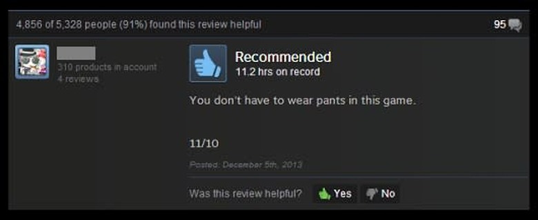 Pants. This review was for Starbound, btw, not RaiderZ.