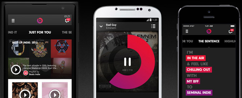 Beats Music on Windows Phone, Android and iOS