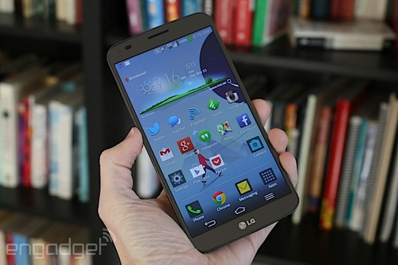 LG G Flex home screen