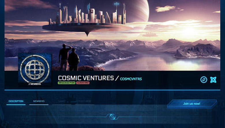 Star Citizen organization screen
