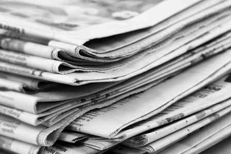 newspaper stack