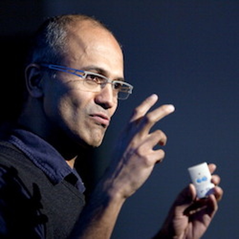 Satya Nadella, senior vice president of research and development for the online services division for Microsoft Corp., speaks during a Microsoft Search Summit event in San Francisco, California, U.S., on Wednesday, Dec. 15, 2010. Microsoft Corp. updated its Bing search engine today, aiming to build on U.S. market-share gains last month as it chases Google Inc. Photographer: David Paul Morris/Bloomberg via Getty Images