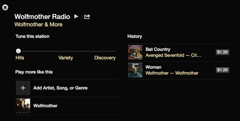 iTunes Radio for an Australian band
