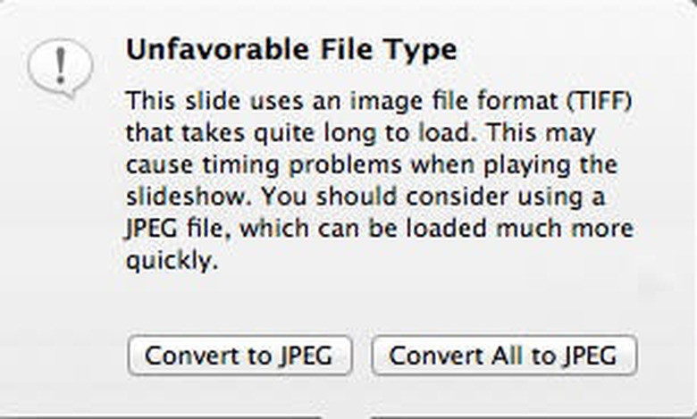 FotoMagico Warning Dialog Screen Shot