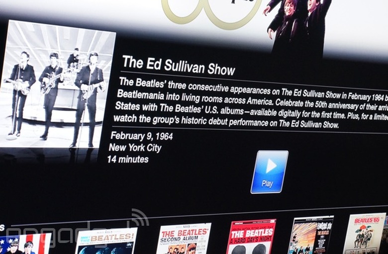 The Beatles' Ed Sullivan Show appearance on Apple TV