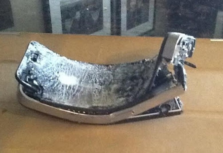 iPhone destroyed in treadmill