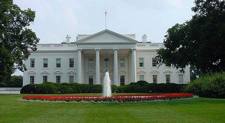 The White House front lawn