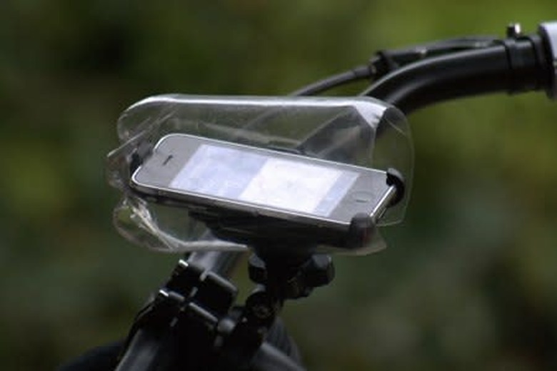 iPhone with water bottle