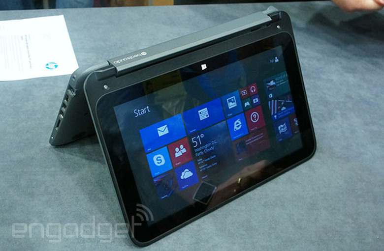 Hands-on with HP's Pavillion x360 touchscreen convertible laptop (video)