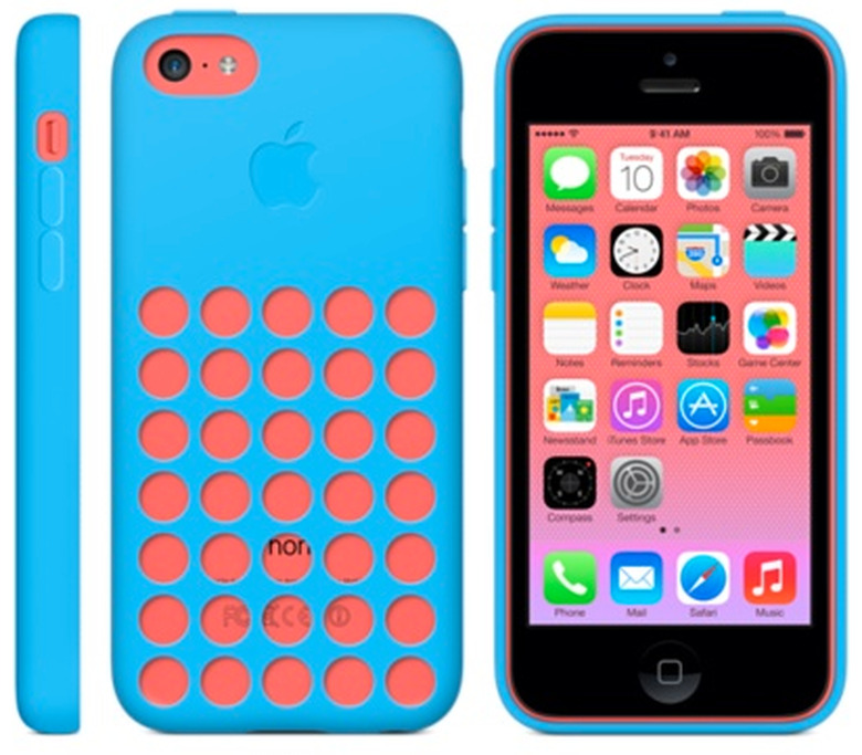 iphone 5c blue and pink