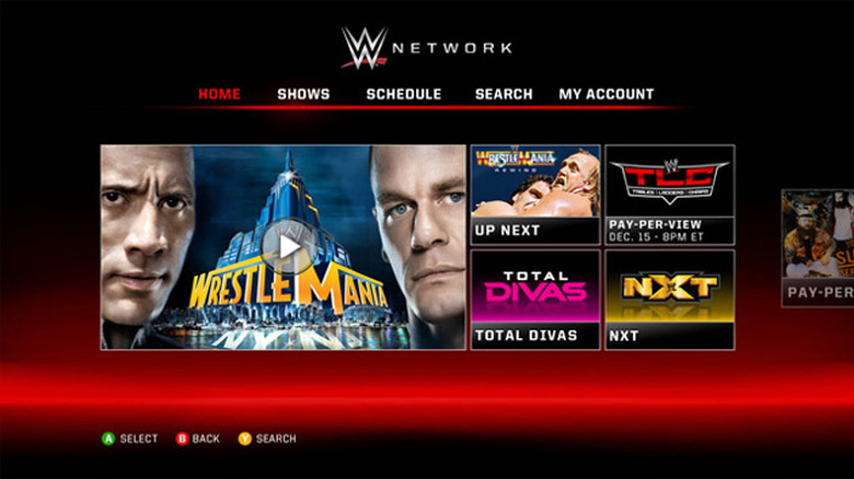 WWE Network on Xbox 360