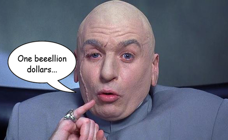 One beellion dollars