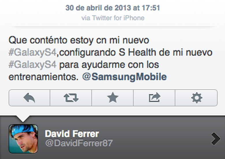 David ferrer twitter iphone