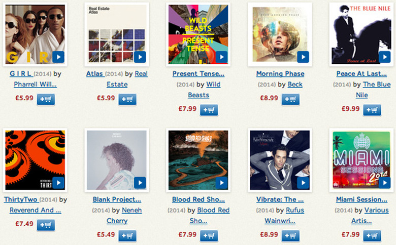 7digital's music store in the UK