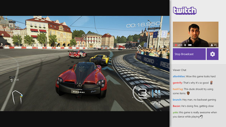 Twitch broadcasting on Xbox One