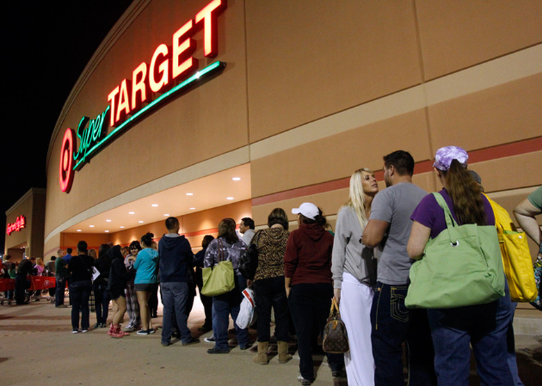 Target store during Black Friday