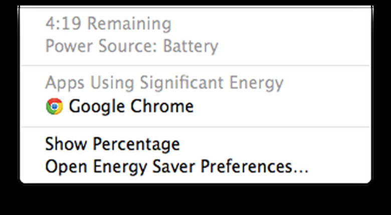 Battery Menu Bar