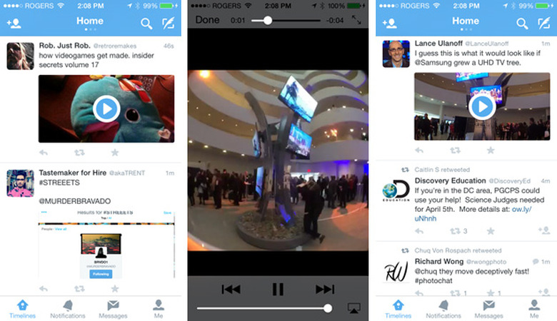 Twitter video previews in iOS