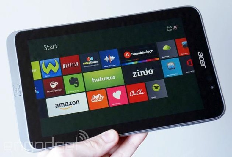 Acer Iconia W4 third-party apps