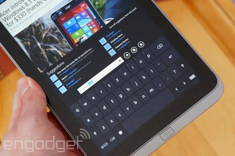 Acer Iconia W4 keyboard and browsing suggestions