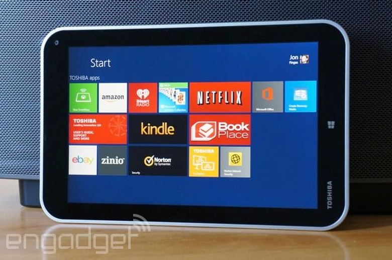 Toshiba Encore's default apps