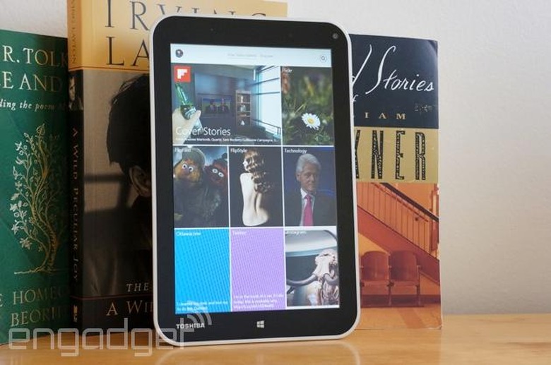 Toshiba Encore running Flipboard