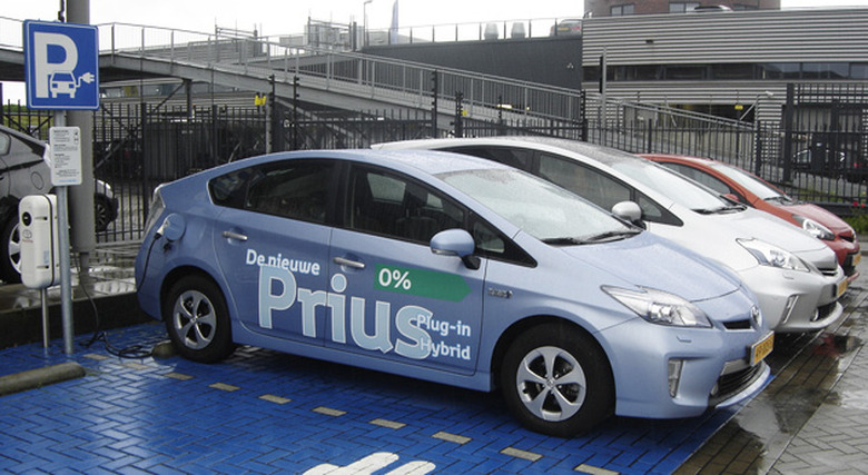 Toyota Prius plug-in parked in the Netherlands