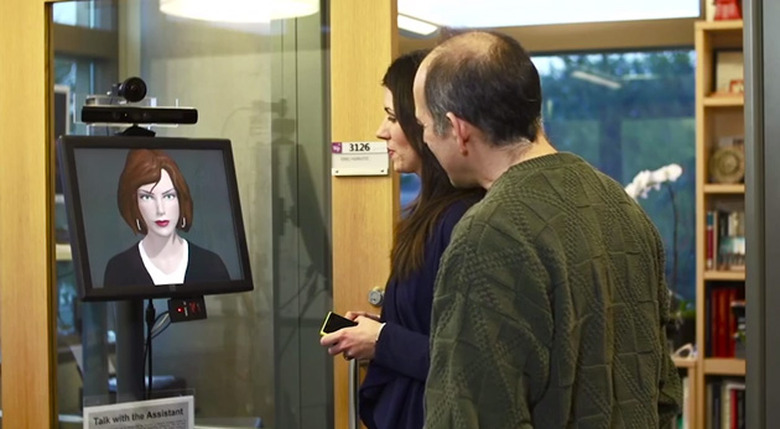 One of Microsoft's Situated Interaction robots